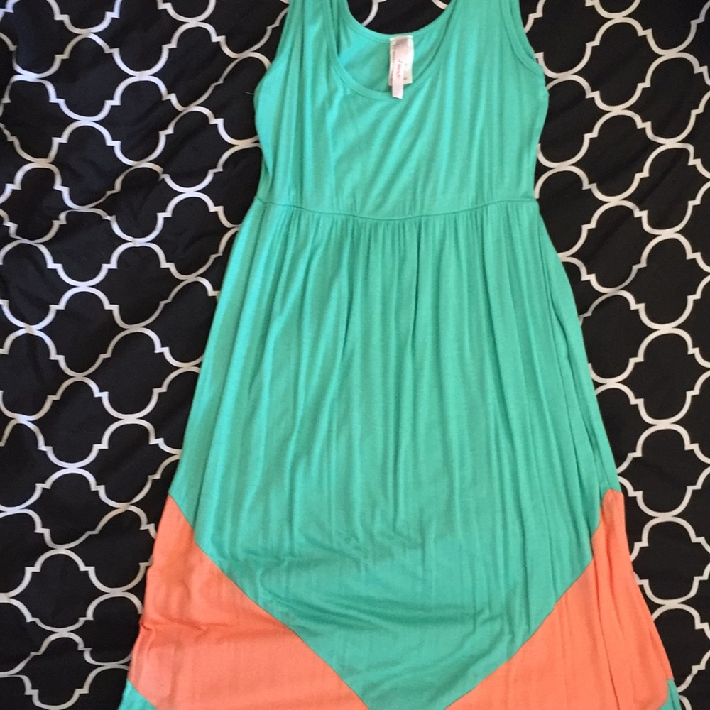 Chevron Maxi dress